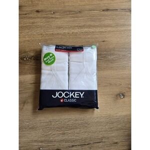 Jockey Classic Men's Full Rise Briefs White 6 Pack Size 34 100% Cotton New